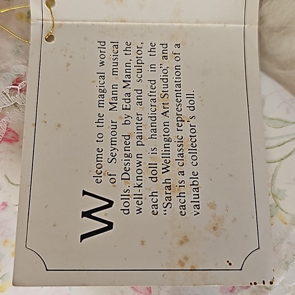 Original tags Seymour Mann musical animated turning music box doll Collector - Picture 10 of 12